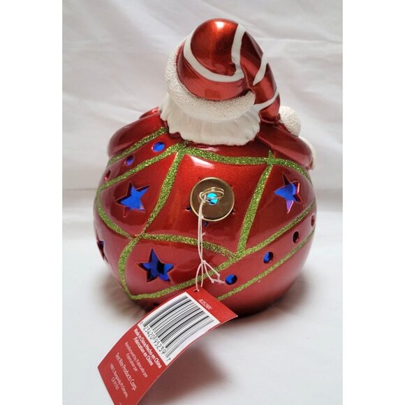 Ceramic Santa Luminary with Flameless Candle RL05290V Tested Works - Picture 6 of 12